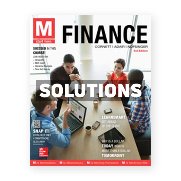 M Finance 3rd edition Cornett Solutions Manual