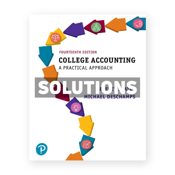 College Accounting A Practical Approach 14th edition Slater Solutions Manual