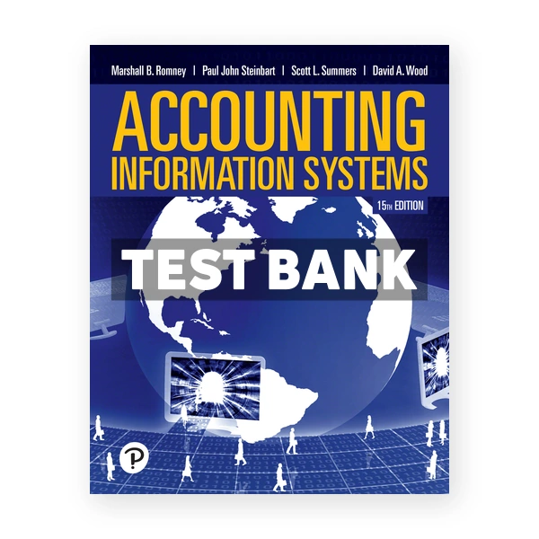 Accounting Information Systems 15th edition Romney Test Bank