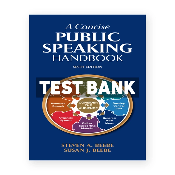 A Concise Public Speaking Handbook 6th edition Beebe Test Bank