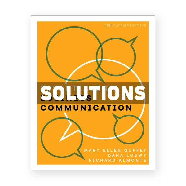 Essentials of Business Communication (Canadian) 10th edition Guffey Solutions Manual