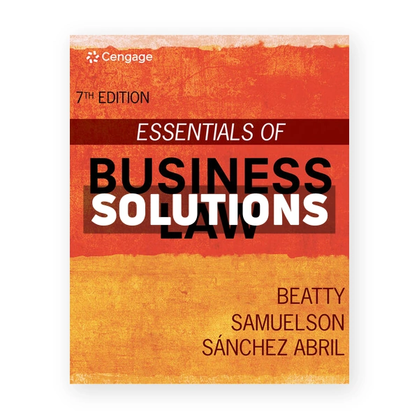 Essentials of Business Law 7th edition Beatty Solutions Manual