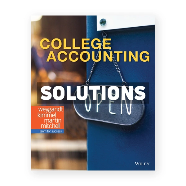 College Accounting 1st edition Weygandt Solutions Manual