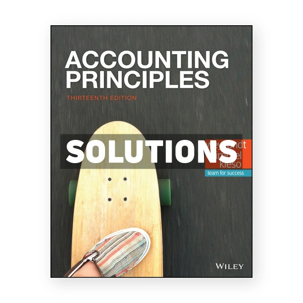Accounting Principles 13th edition Weygandt Solutions Manual