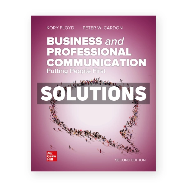 Business and Professional Communication 2nd edition Floyd Solutions Manual