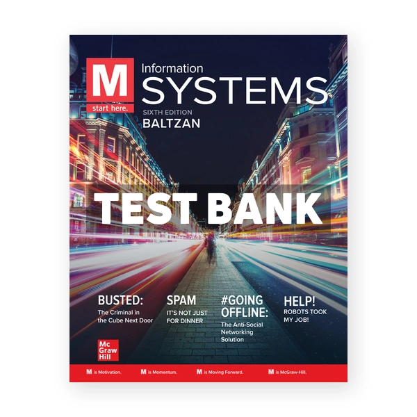 M Information Systems 6th edition Baltzan Test Bank
