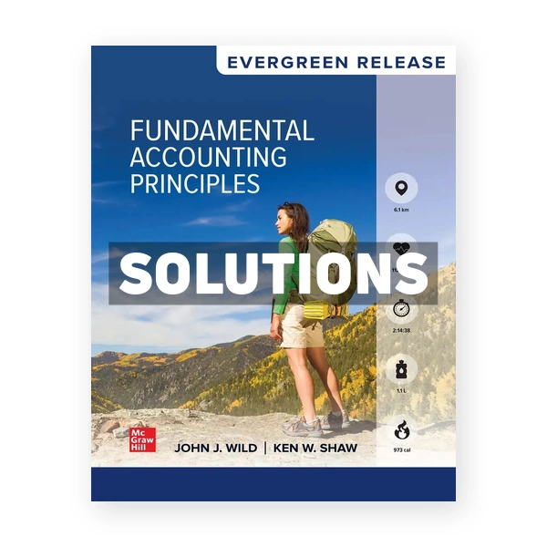 Fundamental Accounting Principles 2025 Release 1st edition Wild Solutions Manual