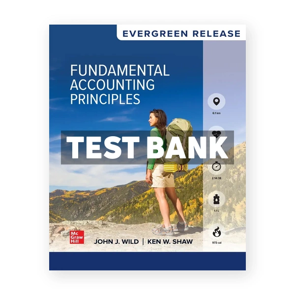 Fundamental Accounting Principles 2025 Release 1st edition Wild Test Bank