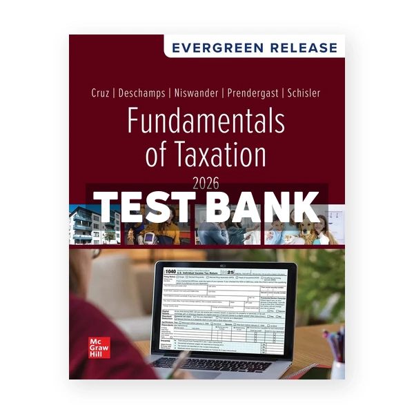 Fundamentals of Taxation 2026 Release 1st edition Cruz Test Bank