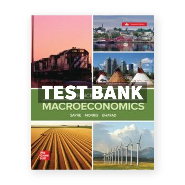 Principles Of Macroeconomics 2025 (Canadian) 1st edition Sayre Test Bank