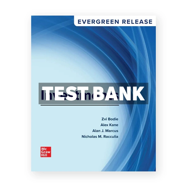 Investments 2026 Release 1st edition Bodie Test Bank