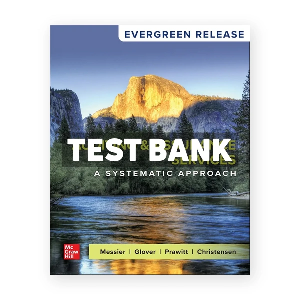 Auditing & Assurance Services - A Systematic Approach 2025 Release 1st edition Messier Test Bank