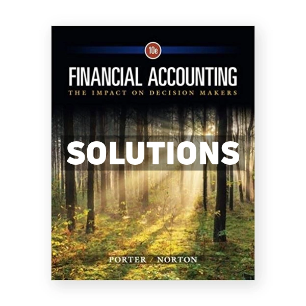 Financial Accounting The Impact on Decision Makers 10th edition Porter Solutions Manual