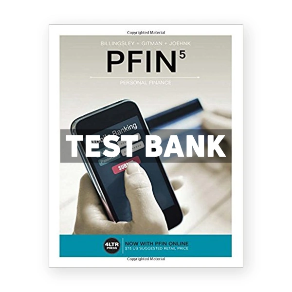 PFIN5 5th edition Billingsley Test Bank