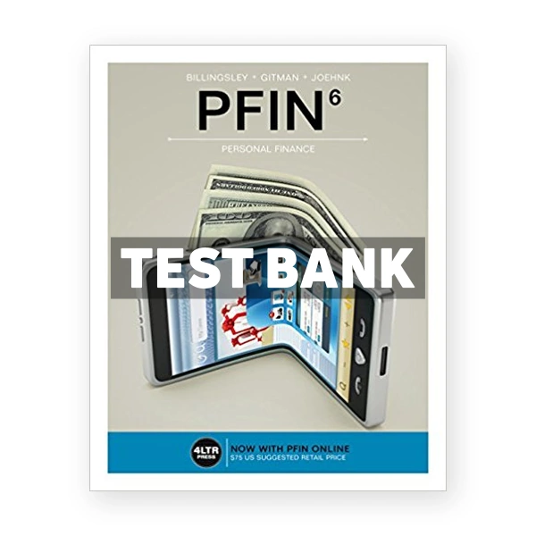 PFIN 6th edition Billingsley Test Bank