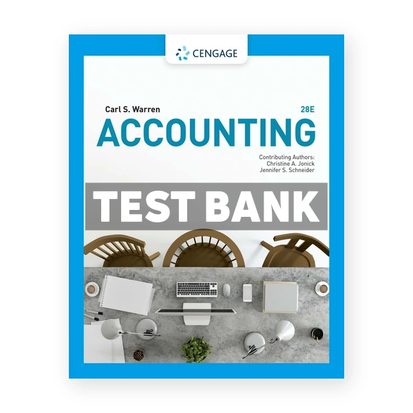 Accounting 28th edition Warren Test Bank