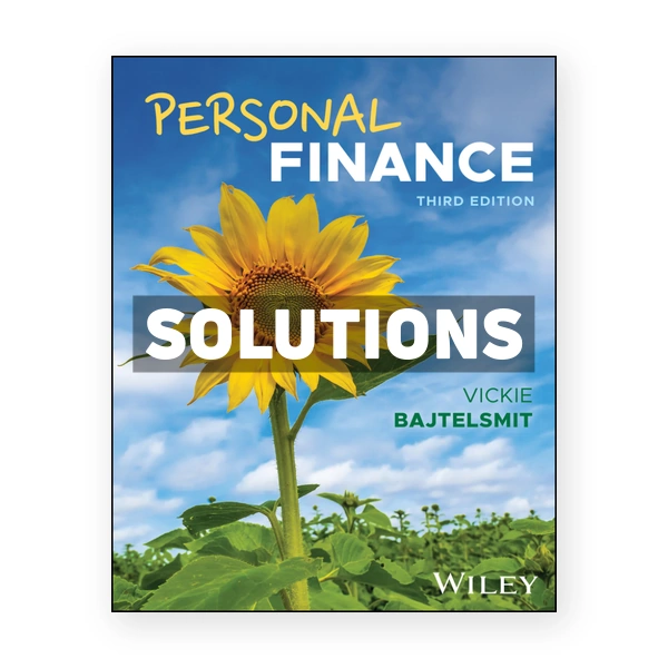 Personal Finance 3rd edition Bajtelsmit Solutions Manual