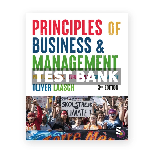 Principles of Business & Management 3rd edition Laasch Test Bank