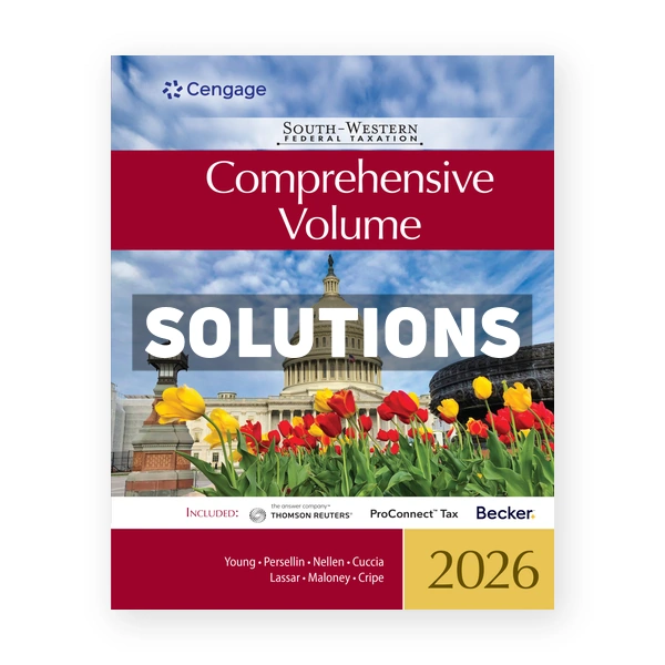 South - Western Federal Taxation 2026 Comprehensive 49th edition Young Solutions Manual